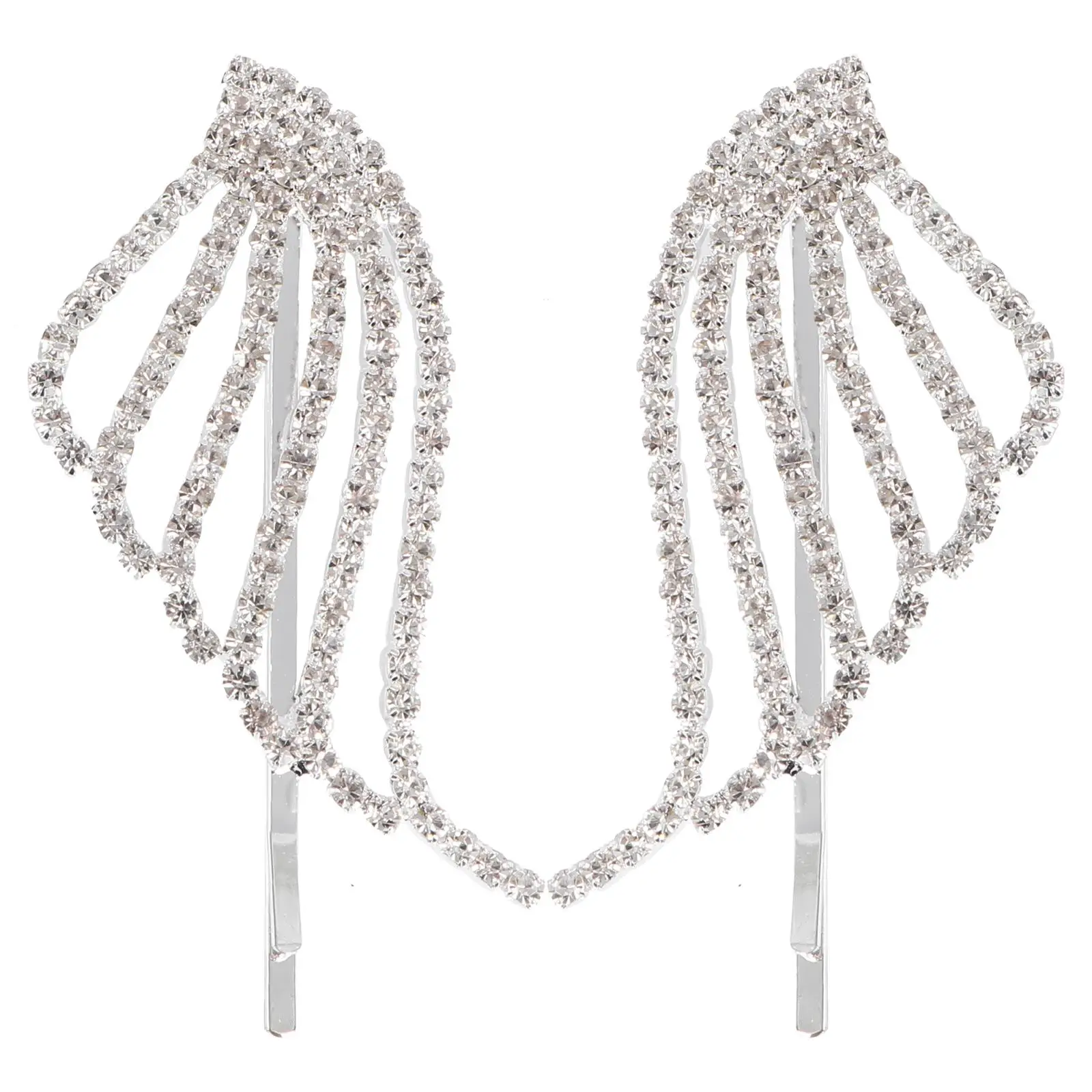 

Women Hair Clip Stylish Delicate Premium Alloy Rhinestone Design Exquisite Daily Use Gifts Female
