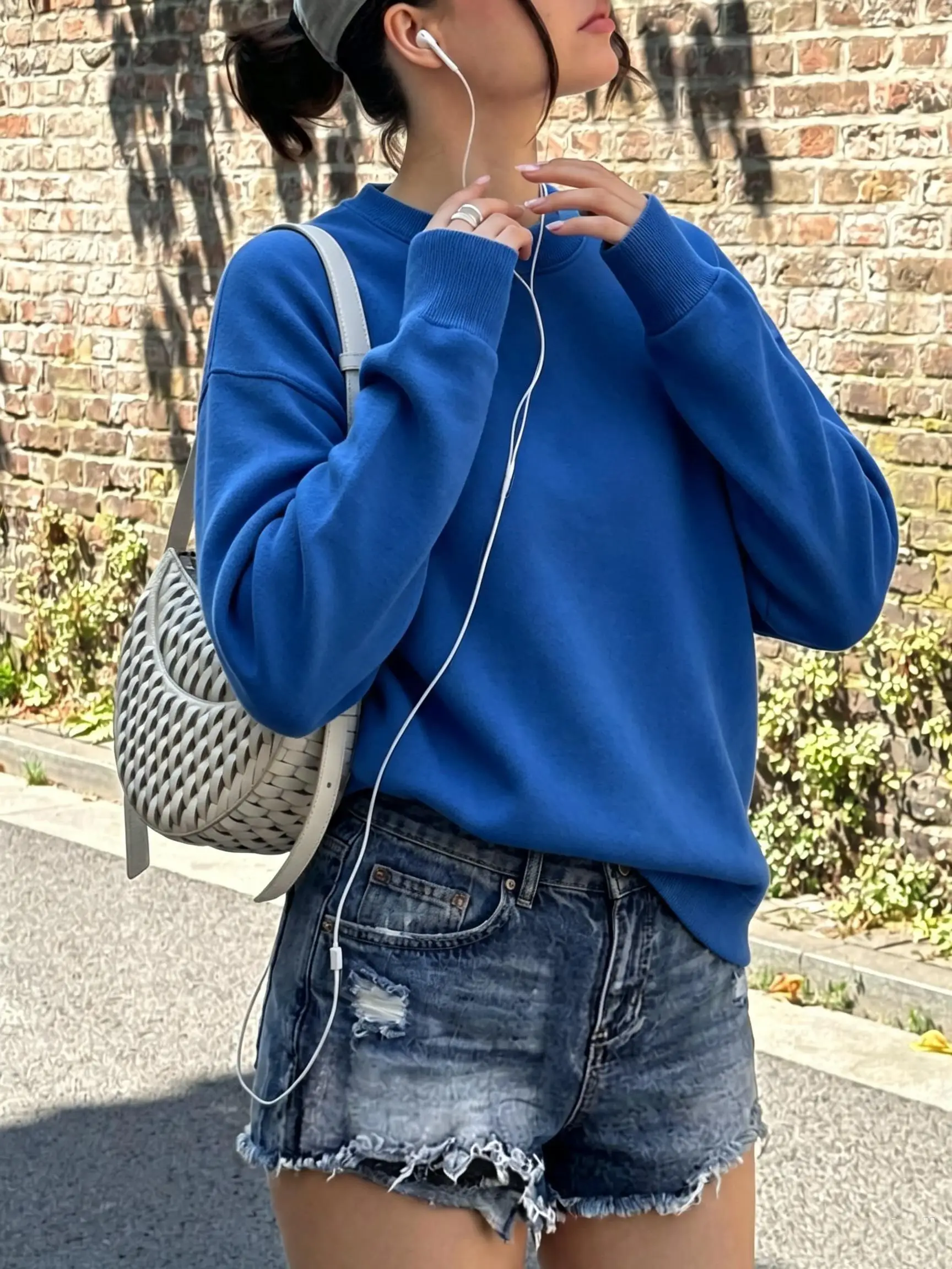 Solid Color Casual Team Women's Y2K Sweatshirt Fleece Crewneck Streetwear Oversized Pullover Autumn Jogging Woman Tracksuits