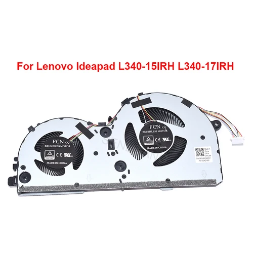 Ventilador de CPU para ordenador portátil Lenovo Ideapad Gaming L330-15 L330-15IRH L330-17IC L340-15IRH L340-17IRH 8 pines DC28000E1D0 NS85B24