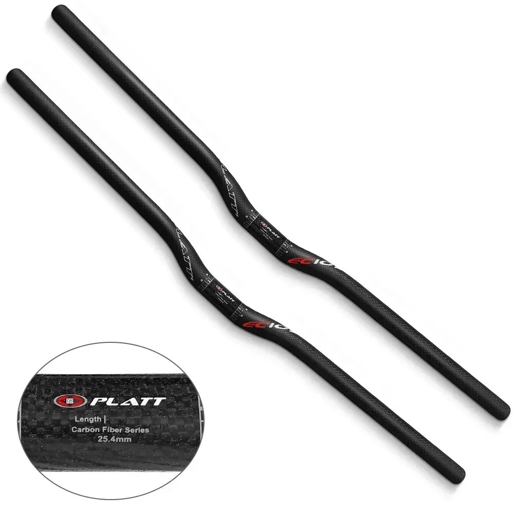 

EC10 Полностью карбоновый велосипедный руль, горный велосипед, MTB, плоский руль для складного руля BMX, часть велосипеда, новинка 25,4