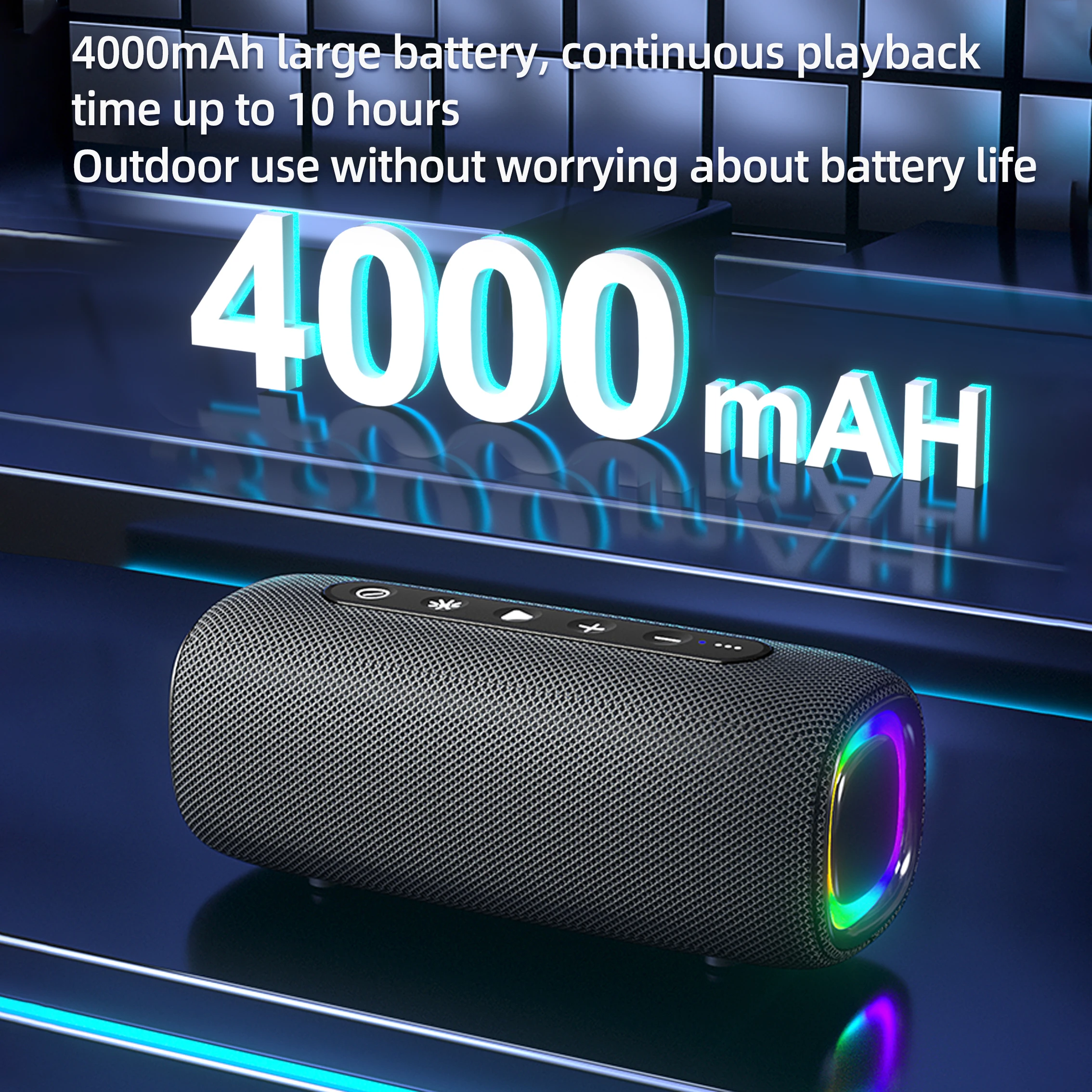 

Best Selling Waterproof Portable Wireless LED Speaker, Bass Party Box, Bluetooth Outdoor Speaker