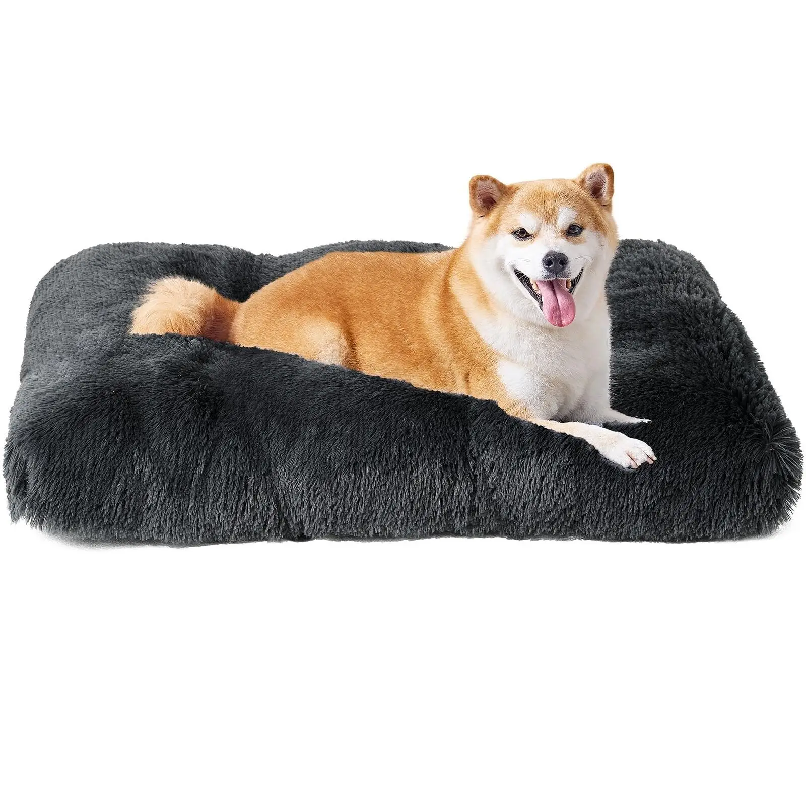 Medium Plush Dog Bed Calming Cushion Mat Washable Large Pet Puppy Cat