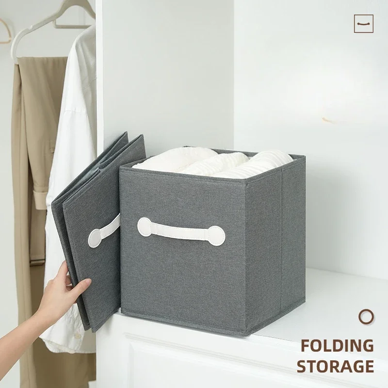

Home Storage Box Clothing Fabric Folding Bedroom Toy Storage Box Organization and Storage Office Home Box