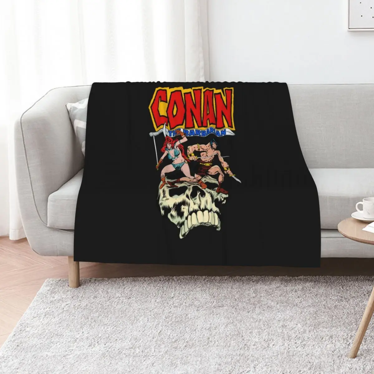 Conan The Barbarian Conan and Red Sonja Throw Blanket Lightweight Warm Blanket for Indoor Outdoor Use