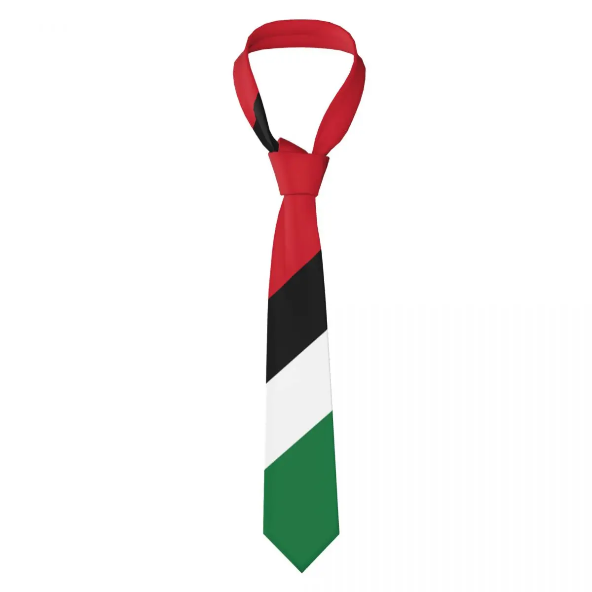 

Flag Of Palestine Unisex Neckties Slim Polyester 8 cm Wide Palestinian Gaza Arabic Neck Ties Daily Wear Cravat Wedding Business