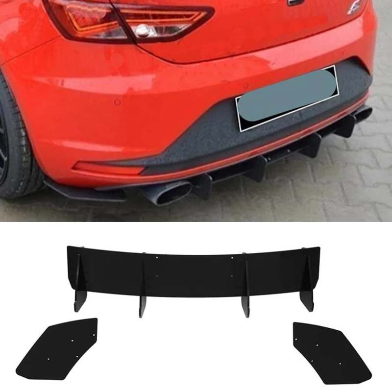 2012-2016 dla SEAT LEON III CUPRA MK3 Car Real Blade dyfuzor Body Kit zderzak części