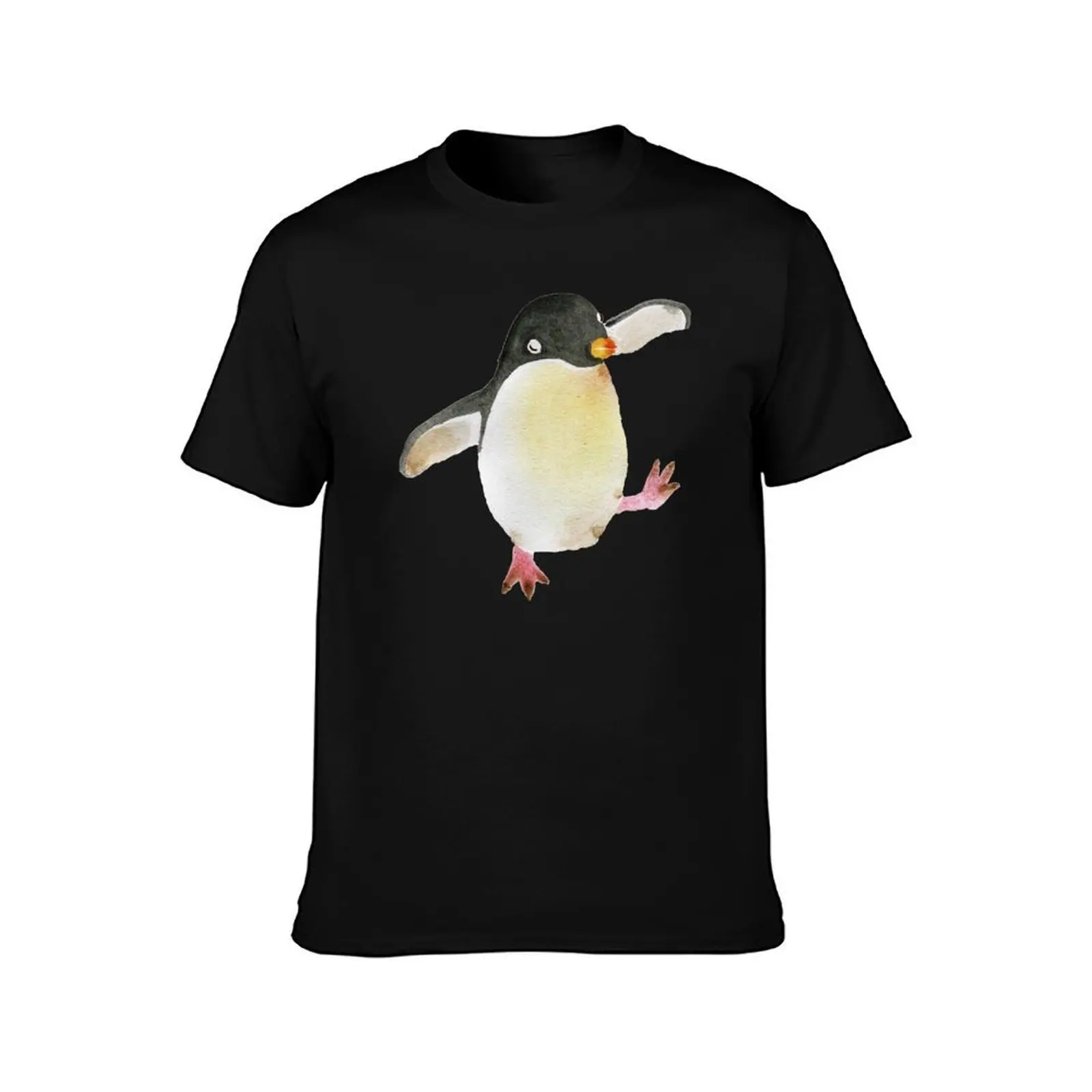 Dancing Penguin T-Shirt Urban Style Casual Short Sleeve Top T-Shirt