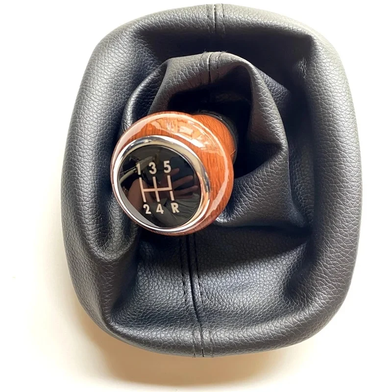 5 speed Gear Stick Shift Knob Leather Boot Black, beige, gray For VW Passat b5 b5.5 1997 -2005 Car-styling
