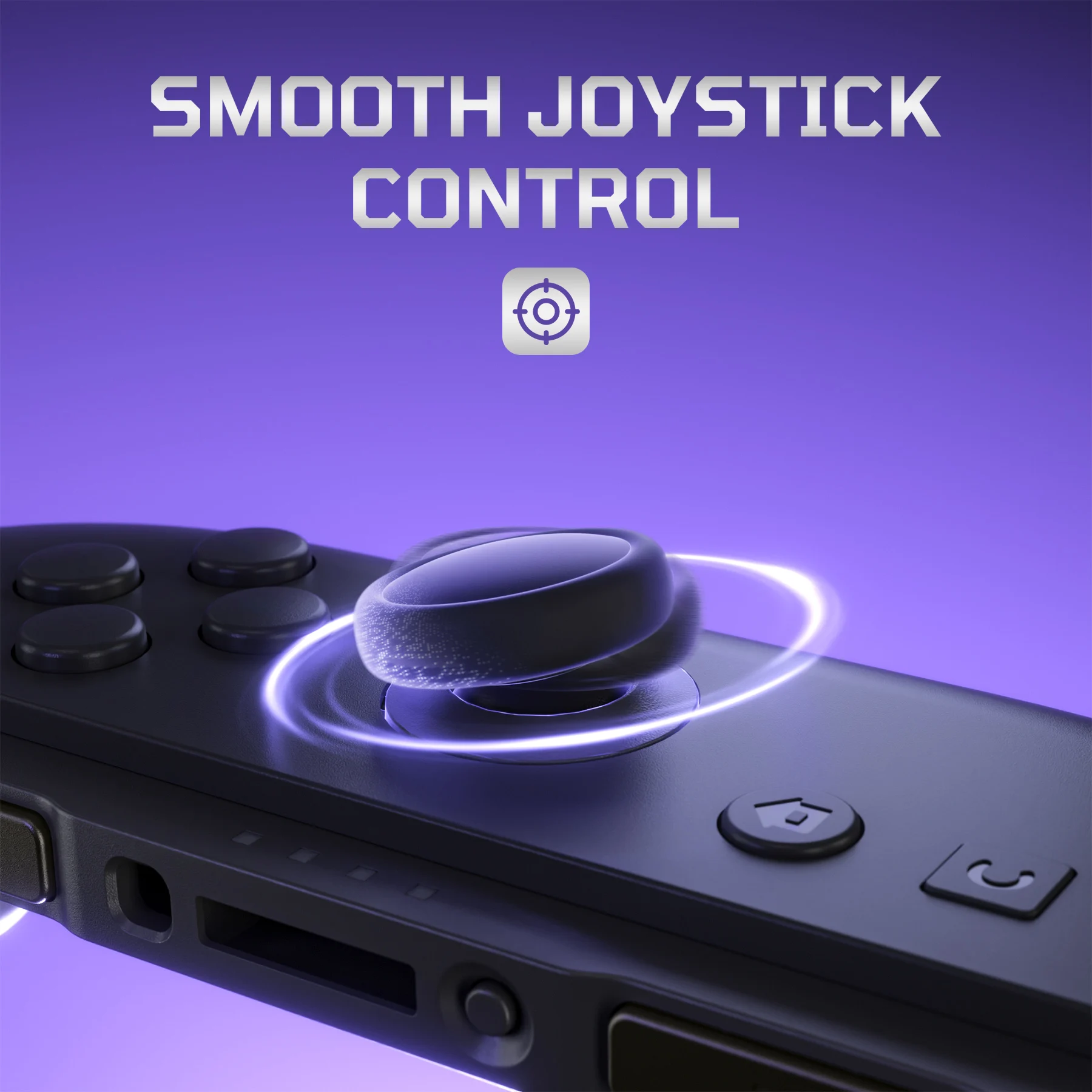 eXtremeRate Zamiennik 3D Joysticka, Nakładki na Gałki i Przyciski Boczne do Nintendo Switch 2 JoyCon - Czarny — zdjęcie produktu 4