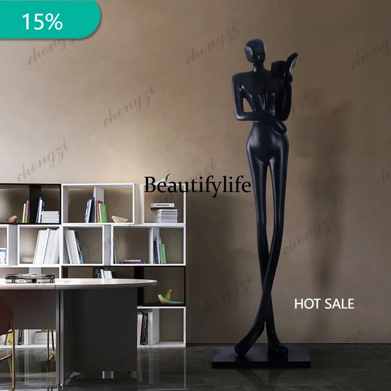 X173 Humanoid Sculpture Club Shop Hotel Sales Department Exhibition Hall Welcome Decoration Floor Decoration Home Interior
