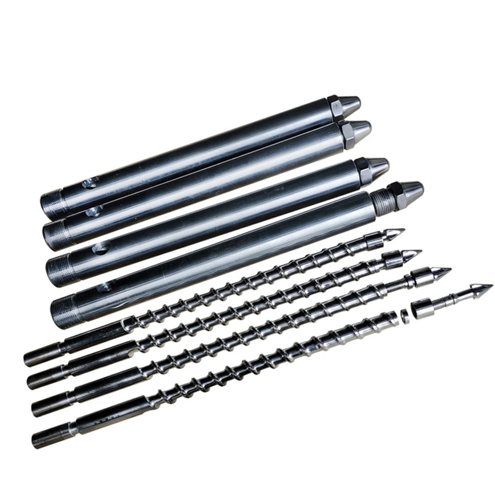 Custom Bimetallic Screw & Barrel, 35-150mm Diameter L/D 15-55 Ratio for Plastic Injection Molding Machine