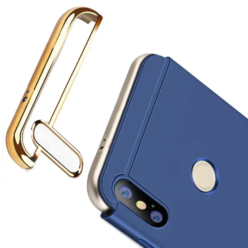 For Xiaomi Mi A2 Phone Case, Luxury 3 In 1 Case Ultra Slim Hard Cover Removable Casing