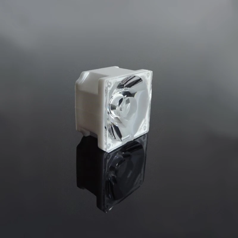 

#TQP-21.57 High quality Led Optical Lens, Infrared lens, Size 21.57X21.57X12mm, 6 degree Clean surface, PMMA