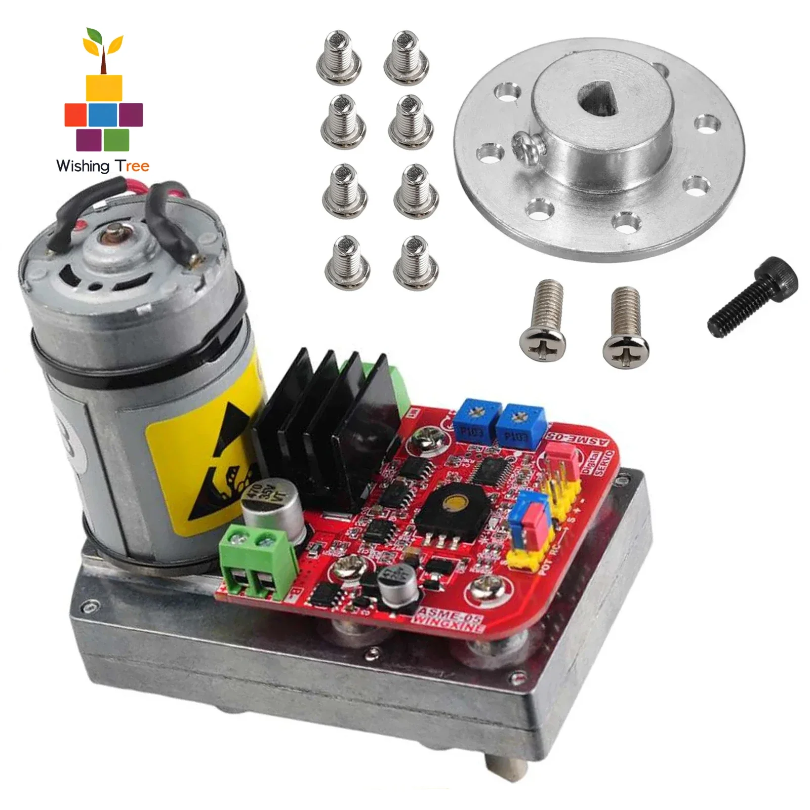 ASME-05B Servo-Lenkgetriebe mit hohem Drehmoment, 380 kg cm, Metallgetriebe 12–24 V, für Roboterarm-/Produktionsleitung