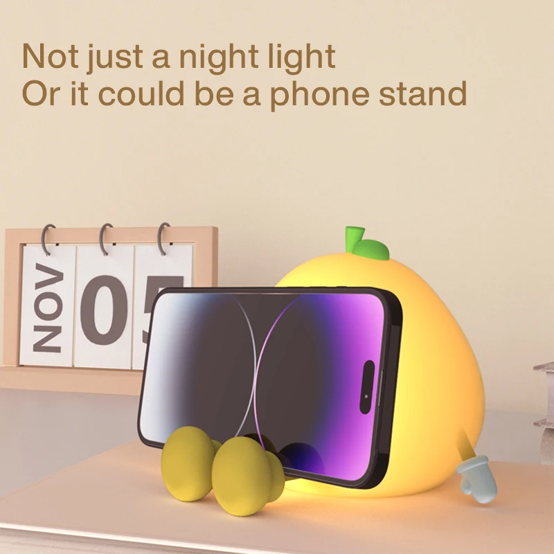 الإبداعية ضوء الليل سيليكون حماية العين مصباح ثلاثة والعتاد قابل للتعديل حامل هاتف المحمول الحنفية بوميلو سيليكون ضوء الليل