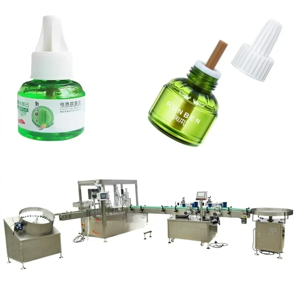 High Speed Top Sale Full Automatic Mosquito Repellent Liquid Bottle Filling And Capping Machine
