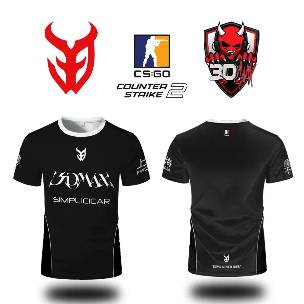

CSGO Esports 3DMAX Club Jersey, CS2 Player Custom Training T-shirt, Men's and Women's Sports Breathable T-shirt