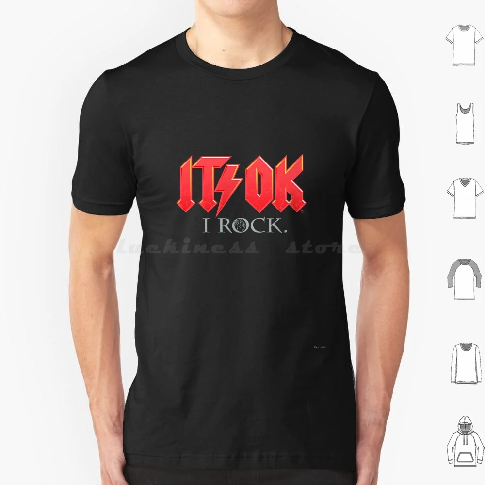 إنه بخير، أنا روك تي شيرت الرجال النساء الاطفال 6xlitsokitsokitsokay Rockandroll Heavymetal