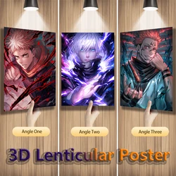 Gojo Itadori Yuji/Ryomen Sukuna 3D Motion Print Posters Lenticular Flip Pictures for Room Decor Home Decoration(Without Frame)