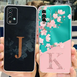 For Xiaomi Redmi 9T Case Luxury Letters Cover Clear Silicone Phone Case For Xiaomi Redmi 9T Redmi9T Back Cover 6.53'' Soft Shell