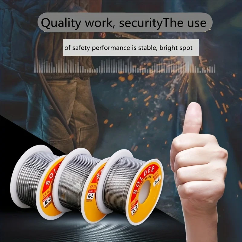 NEW FLUX Tin Lead Tin Wire Melt Rosin Core Solder Soldering Wire Roll No-clean