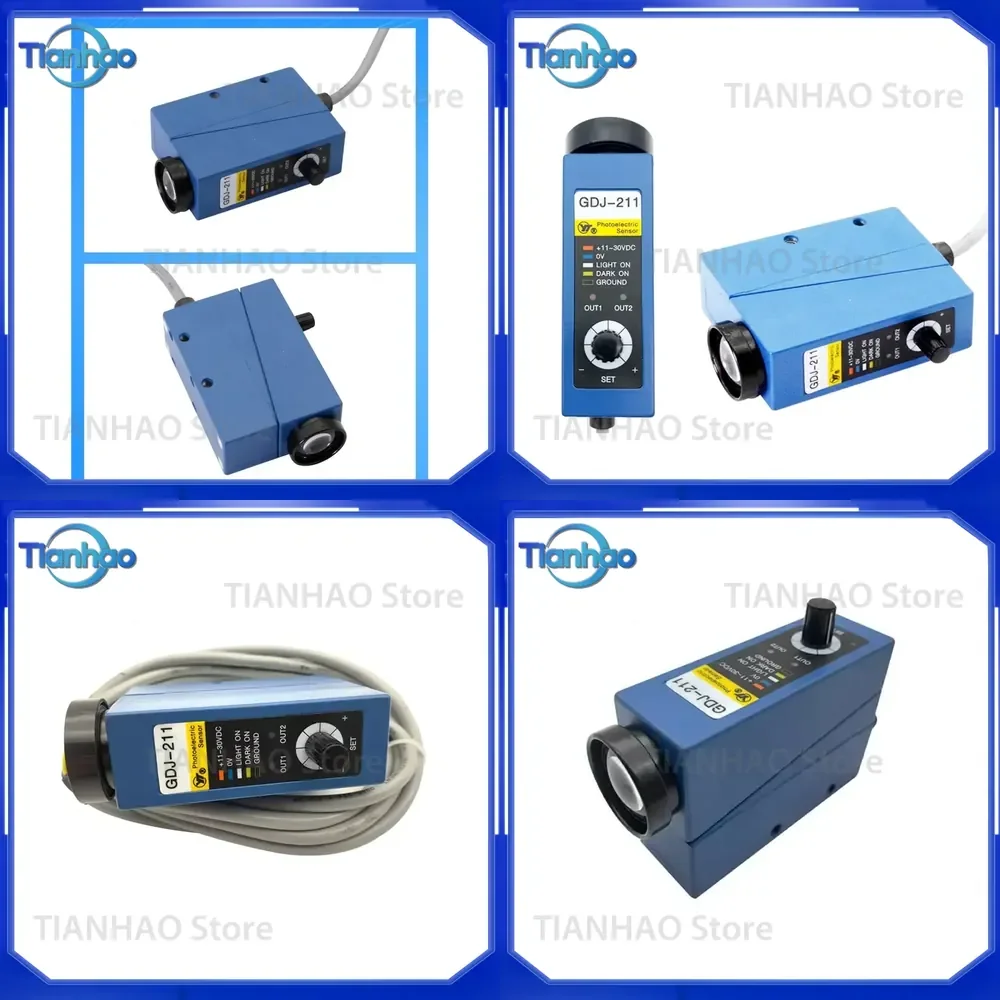 GDJ-211 Color Mark Sensor Photoelectric Eye for High Precision Packaging Machine Correction Photoelectric Switch