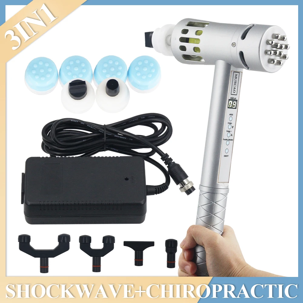 

Shockwave Therapy Tool 3 in 1 Physiotherapy Equipment Body Relax Massage ED Treatment Shock Wave Nursing Massager