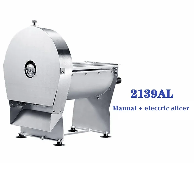 220V/100W Electric Meat Slicer Multifunctional Household Desktop Semi-automatic Meat Slicer Potato Lemon Pumpkin Bread Slicer