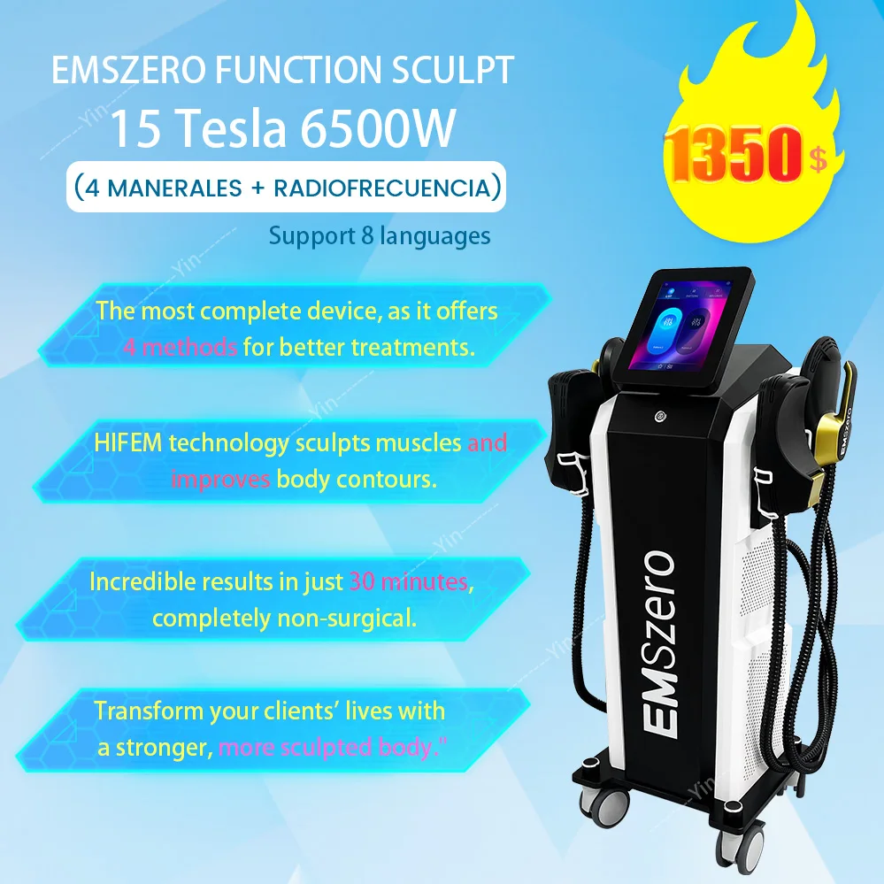 EMSzero  6500w  Body Slimming Nova Fat Burning Muscle  Sculpting Electromagnetic Stimulate Pro Machine