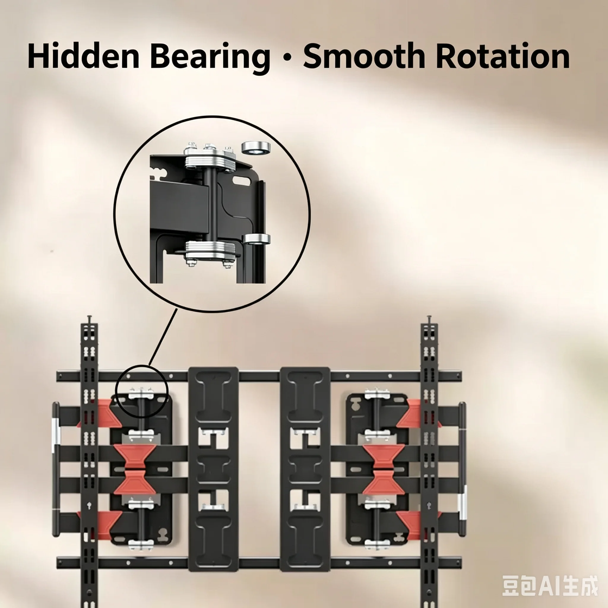 Built-in Ultra Thin Telescopic Swivel TV Wall Mount XT90 XT100 Adjustable Damping Bracket Fit 75 85 98 Inch Large Screen TV Rota