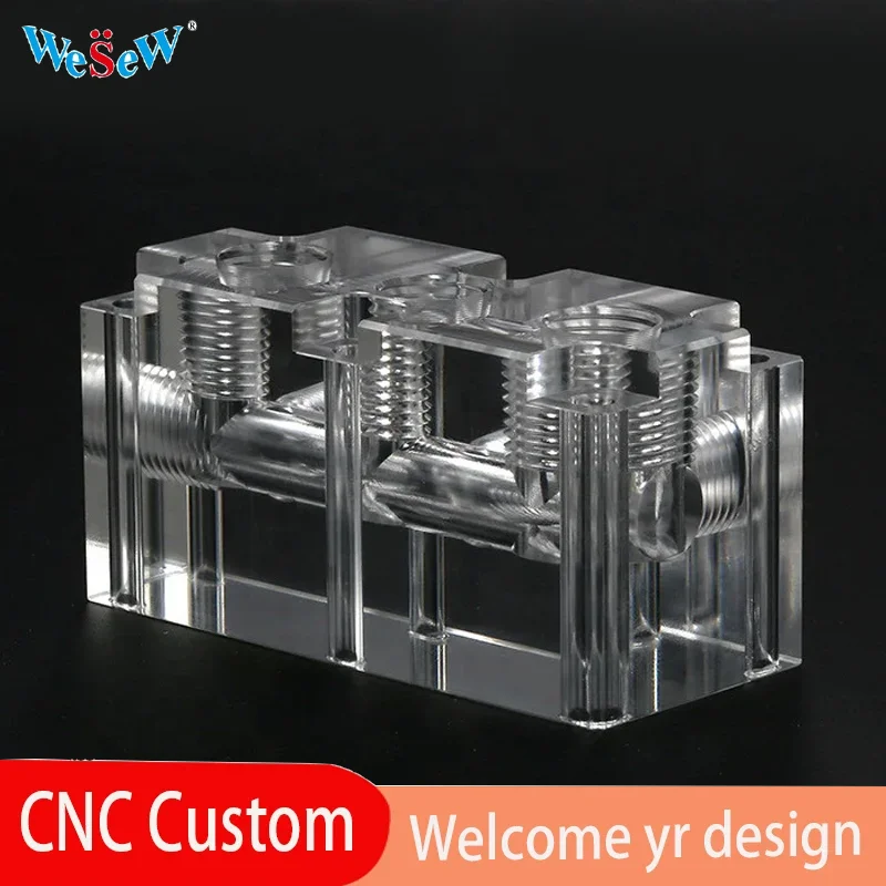 

WeSeW OEM CNC изготовленная на заказ прозрачная акриловая обработка деталей ПК, графического процессора, лабораторное оборудование и декоративные панели высокой прозрачности