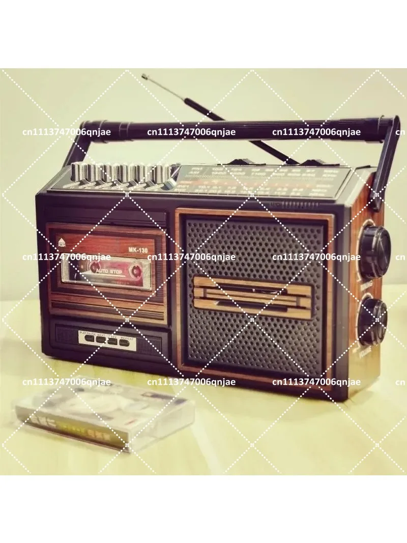 Portable Cassette Tape Recorder with Radio, Card Insertion, Multi-Functional Audio Player for Seniors