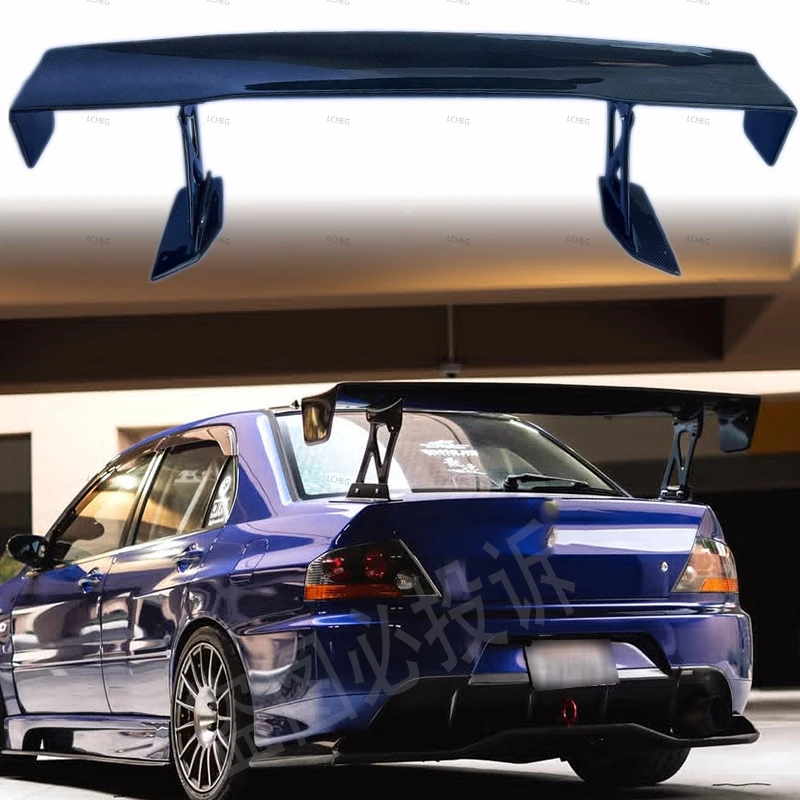 Pour Evolution Lancer EVO 10/9 EVO X style de voiture en Fiber de carbone VRS lèvre de becquet de coffre arrière GT aile lèvre de démarrage