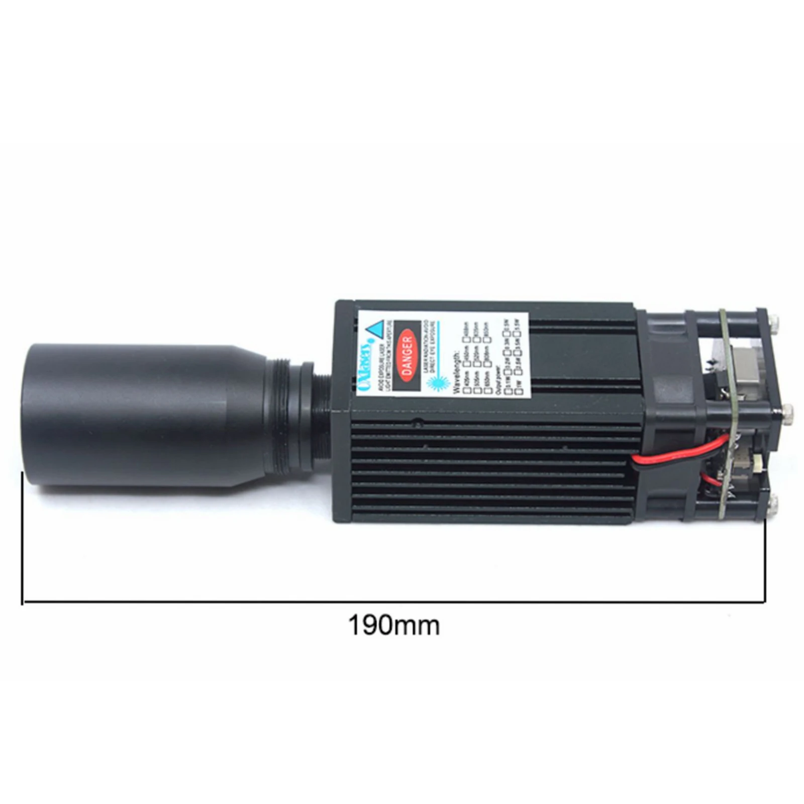 

520nm 3W Green Laser Module Collimated 3CM Thick Beam Bird Repellent Laser Highway Anti-Fatigue Laser 12V Supports PWM TTL