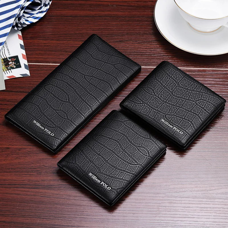 Leather fashion wallet, men's high-end personalized card bag, multifunctional card holder