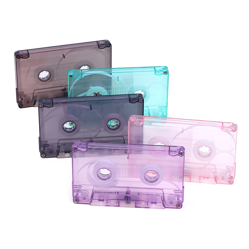 1Pc New Color Blank Tape Case Audio Recording Cassette Tape Shell Empty Reel To Reel Cassette(No Inner Core And Outer Box)