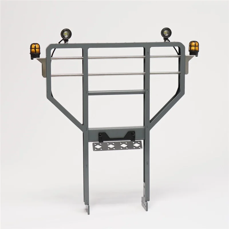 Estante de equipo de Metal, soporte de luz pequeño para camión Tamiya RC SCANIA 1/14 770S 56368 VOLVO ACTROS BENZ MAN LESU, modelo de coche