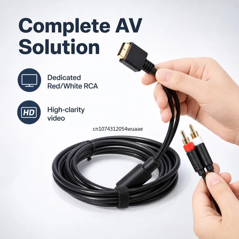High Quality Cable for SEGA Dreamcast DC Definition Audio Video Cord RCA Sound Adapter HD PAL NTSC VGA Box Cable 1Pcs view 5