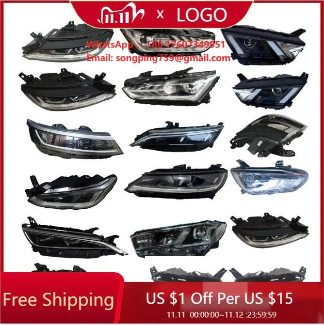 Left Combination Headlight Assembly 12V New for BYD Frigate 07 Honor Edition