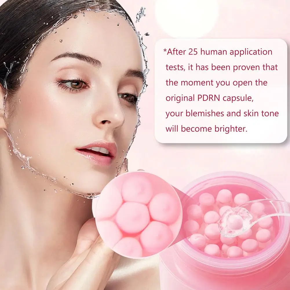 كريم كبسولات الكولاجين الوردي 5% نياسيناميد الكولاجين المتحلل كريم الجيلي المرطب العميق الممتلئ، العناية بالبشرة المغذية