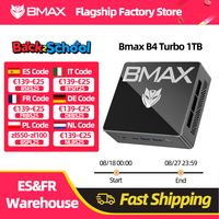 BMAX B4 Turbo Mini PC Windows 11 PC Intel N150 16GB 1TB SSD 2*HDMI 1*Type-C Supports 4K@60Hz 1000MHz Intel Graphics