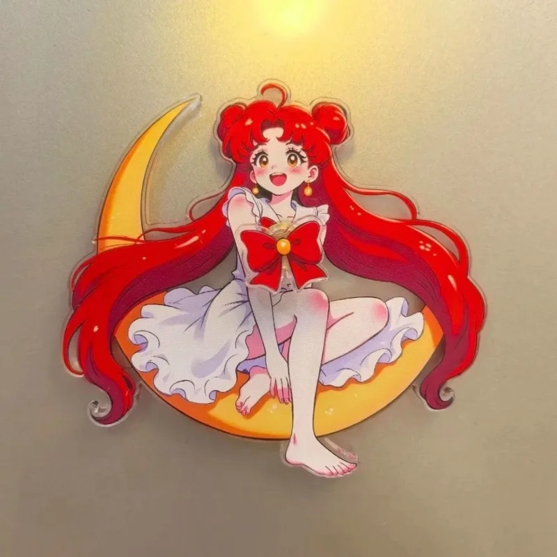 Sailor Moon Tsukino Usagi High Beauty Kühlschrank Aufkleber Anime Charakter Magnet Peripherie Dekoration Aufkleber Desktop Ornament