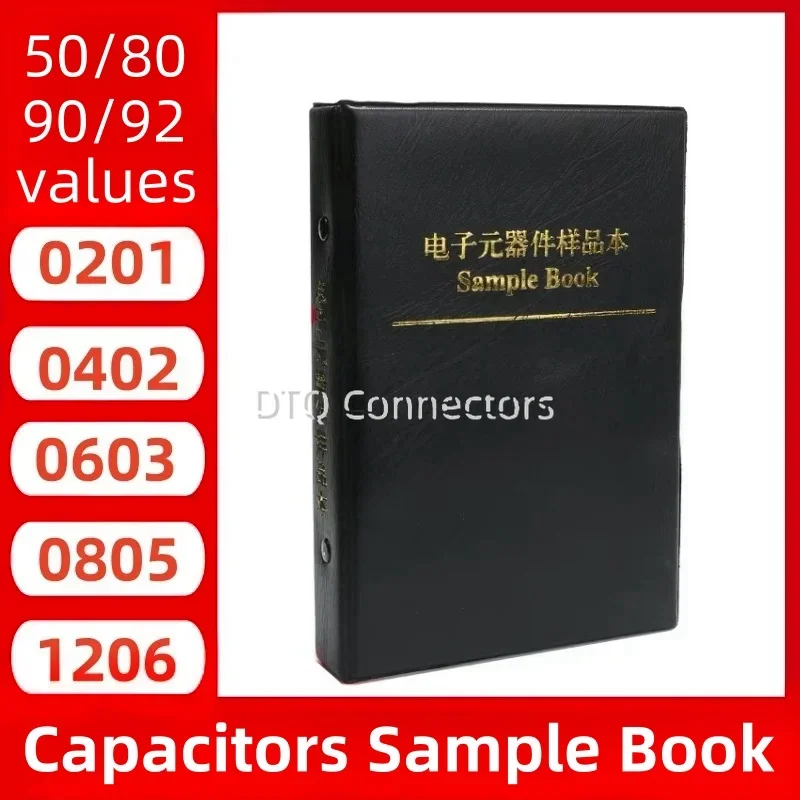 Capacitors Kit SMD Capacitor Sample Book 0201 0402 0603 0805 1206 Assortment Pack 80/90/92values DIY 25 50 pcs