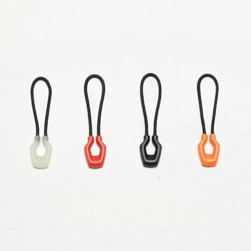 100pcs Luminous Zipper Pull Rope Glow in The Dark Zipper Head Anti-lost Backpack Clothes Jackets Slider DIY Repair Kit Tool