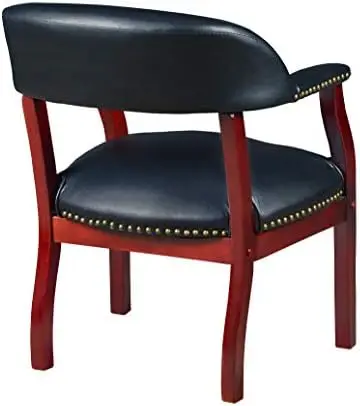 9004BK كرسي كابتن Ivy League، أسود 25D × 24W × 31H بوصة #5