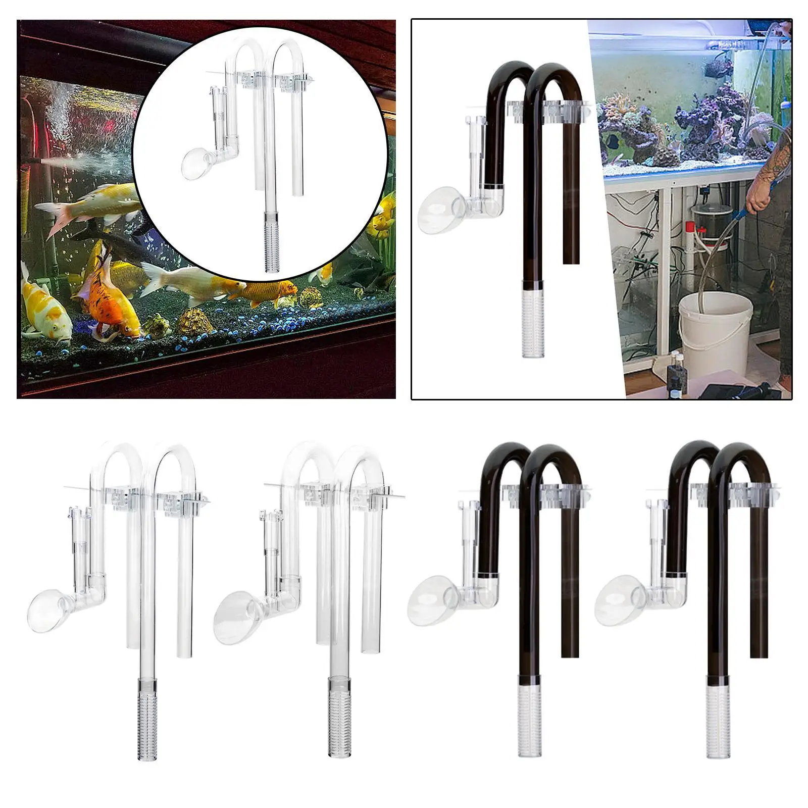 Inflow Outflow Lily Pipe Surface Skimmer Aquariumfilterbuis