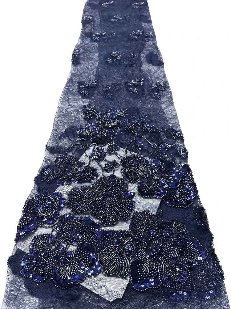 ผ้าลูกไม้ปักลายลูกปัดแบบไนจีเรีย ปี 2026 คุณภาพสูง ผ้าตาข่ายฝรั่งเศสประดับเลื่อม ผ้าทูลล์ลูกไม้แอฟริกัน สำหรับงานแต่งงานหรูหรา ผู้หญิง