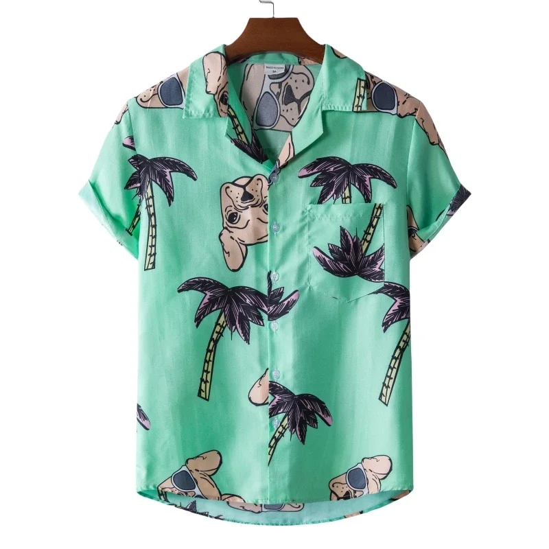 2024 Luxury Casual Outdoor Social Shirt Men's Shirt Men's T-shirt Tiki Fashion Clothing Shirt T-shirt Hawaiian Cotton High Quali