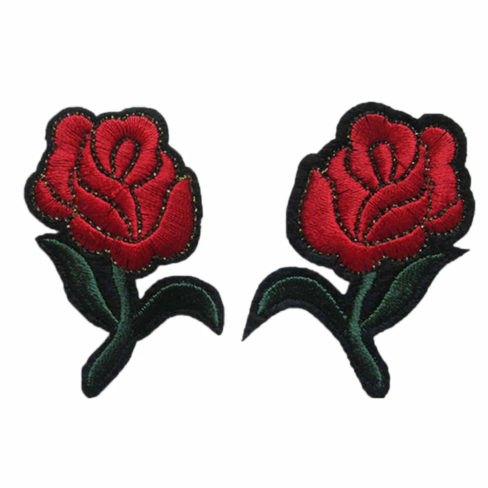 Sewing embroidery flower pattern patches fabric patches DIY hot melt adhesive ironing decoration clothing fabric patches image 3