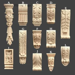 Dropshipping classic Roman column solid carved carving decoration Chinese stud beam support beam furniture fireplace cabinet